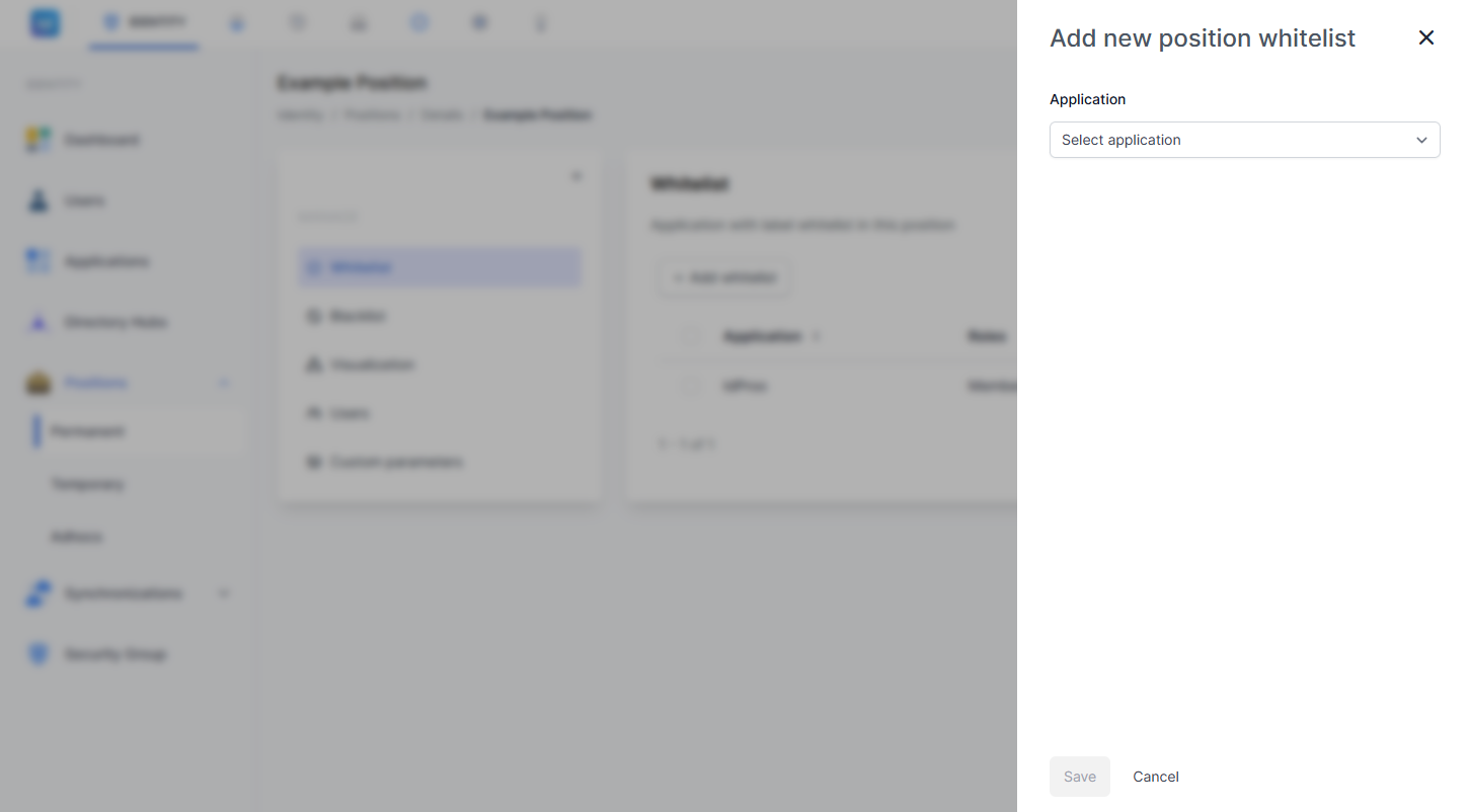Modal Tambah Whitelist