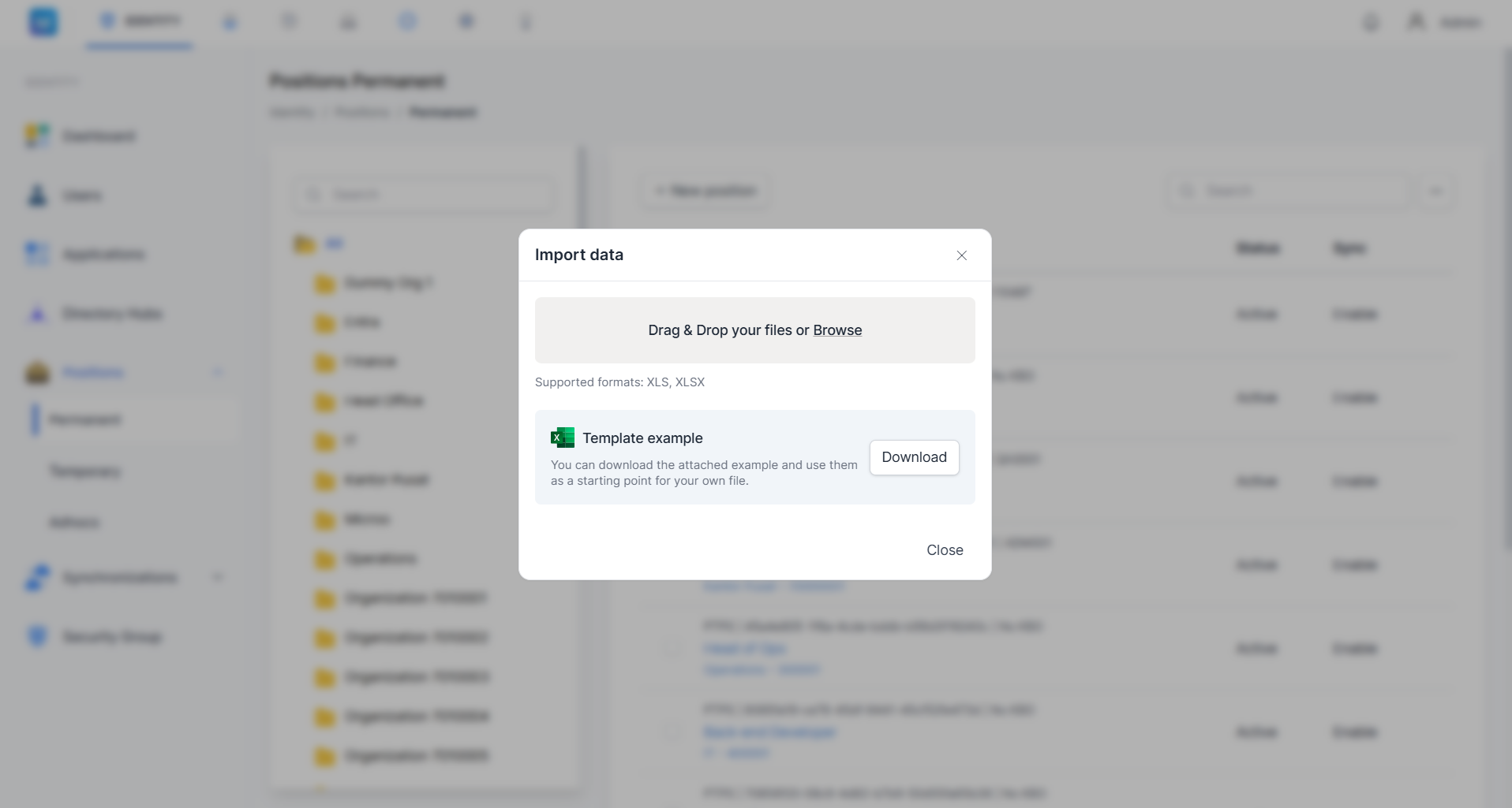 File Template Berhasil Diunduh