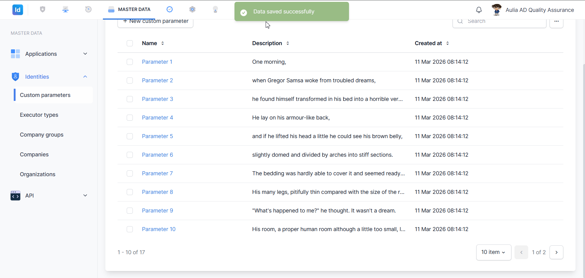 screenshot-302-custom-parameter-saved-success